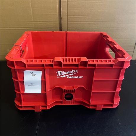 Retail $53.43 Milwaukee PACKOUT 18.6 in. Tool Storage Crate Bin