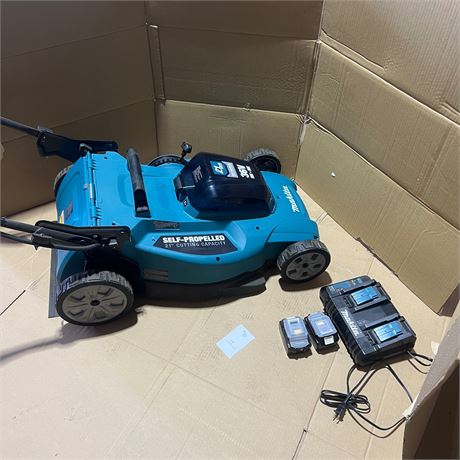 Retail $749.00 Makita 18V X2 36V 21 in. Walk Behind Lawn Mower