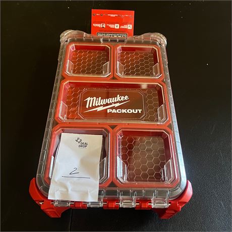 Retail $34.97 Milwaukee PACKOUT 5-Compartment Small Parts Organizer