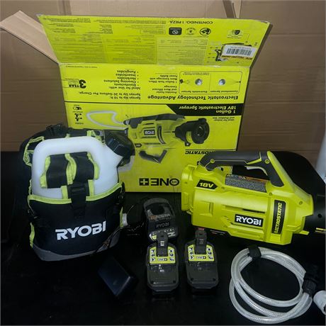 Retail $229.00 RYOBI ONE+ 18V Electrostatic Sprayer Kit