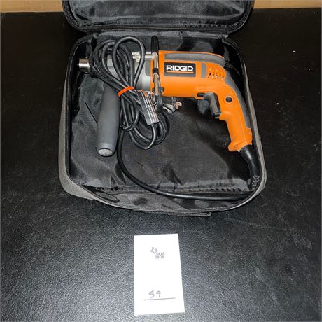 Retail $139.00 RIDGID 1/2 in. Corded Heavy-Duty Drill