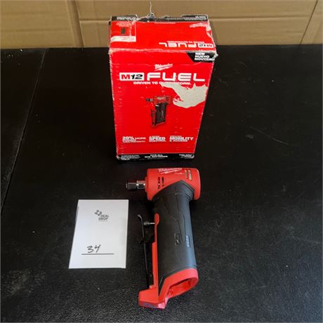Retail $219.00 Milwaukee M12 FUEL 1/4 in. Right Angle Die Grinder